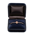 Rose Gold Plated Clover Bracelet with Zirconium Oxide